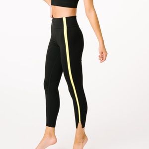 Black Neon Tape Luxe Hi-Rise 7/8 •6-8•